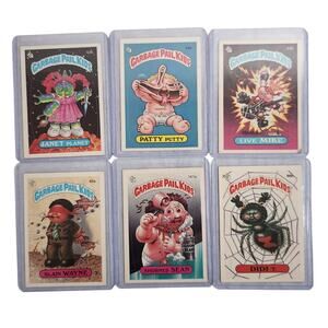 Garbage Pail Kids Lot Of 6 Series 2, 4 Card + Sticker 1985, 1986 Topps VG+